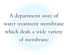A department store of water treatment membrane which deals a wide variety of membrane