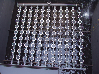 超微細気泡型ディスクタイプメンブレン設置例