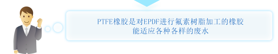 PTFE橡胶是对EPDF进行氟素树脂加工的橡胶
